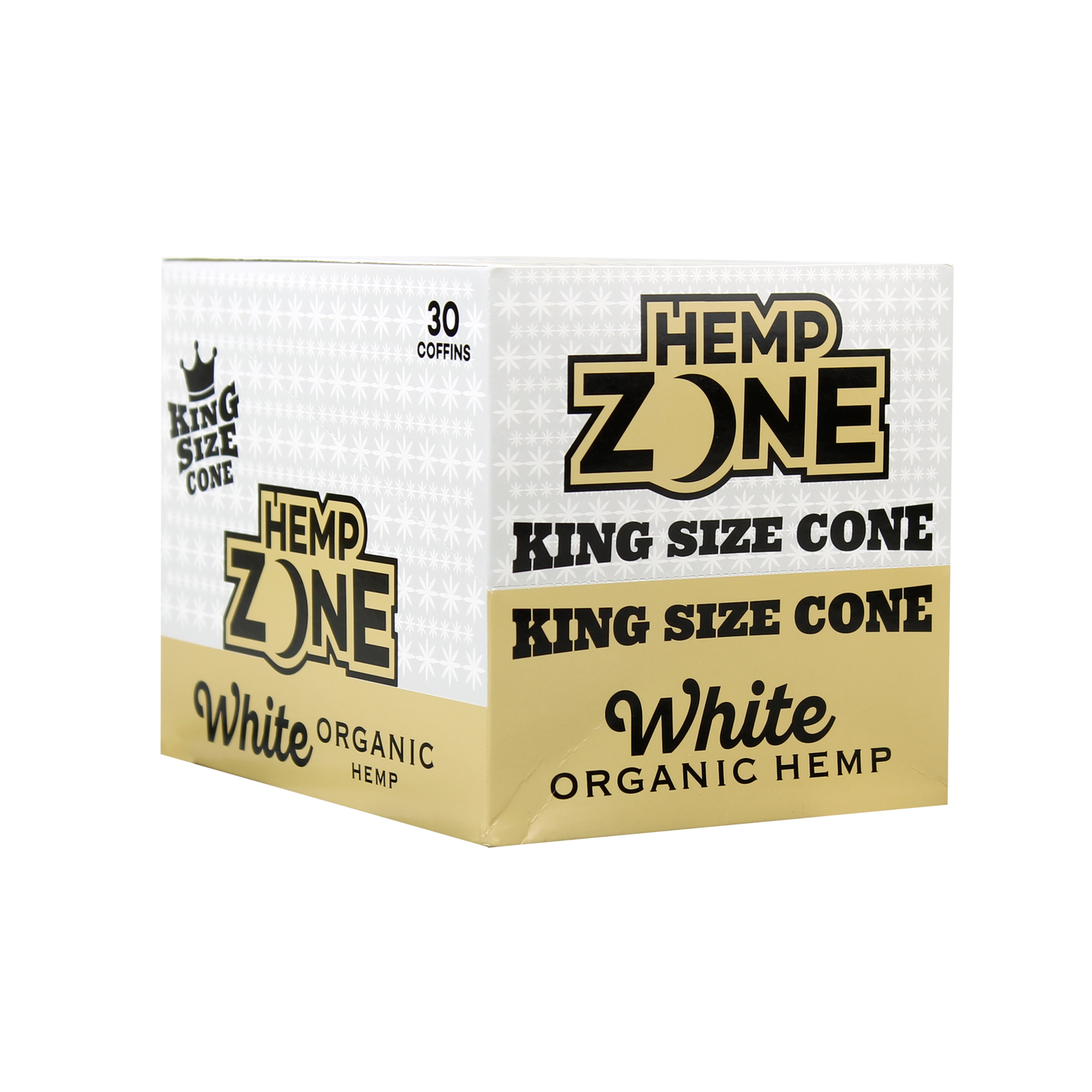Hemp Zone: King Size White Organic Hemp Cones