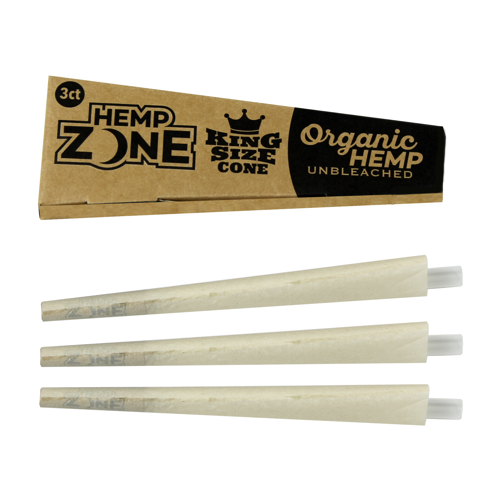 Organic & Unbleached Hemp King Size Cones