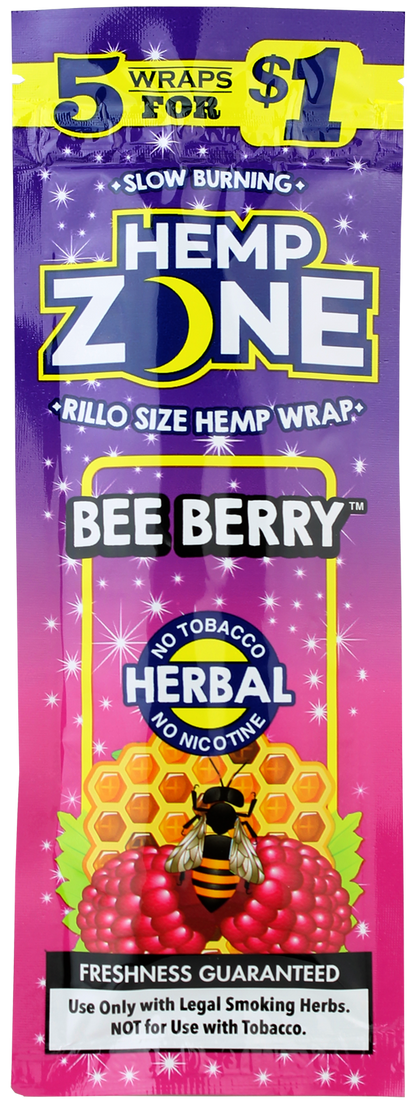 Berry Flavored Organic Hemp Wraps