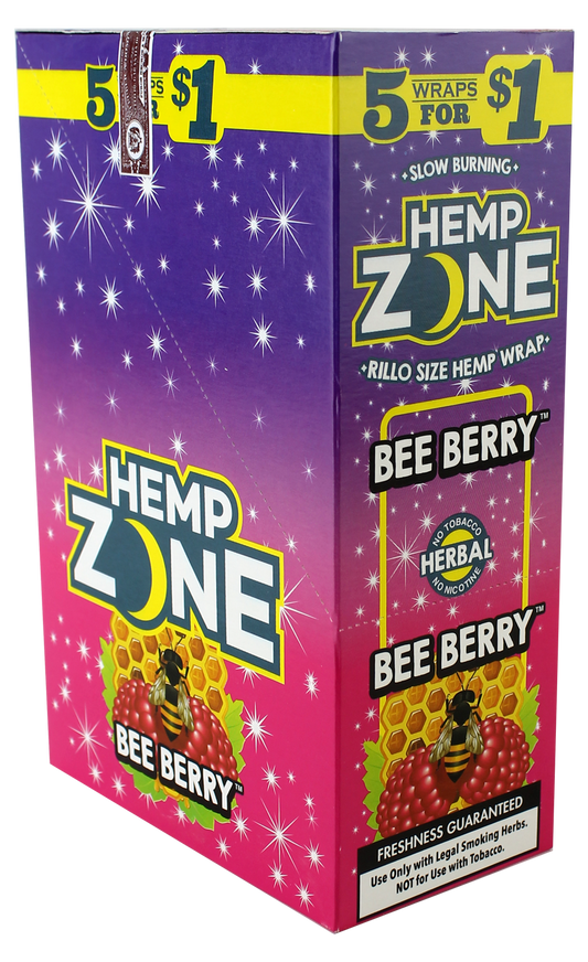 Berry Honey Flavored Organic Hemp Wraps 